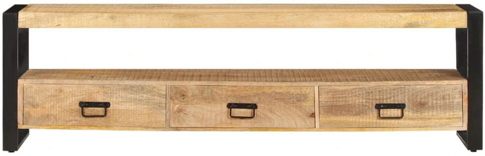 TV staliukas TV spintelė, 150x30x45cm, mango medienos masyvas