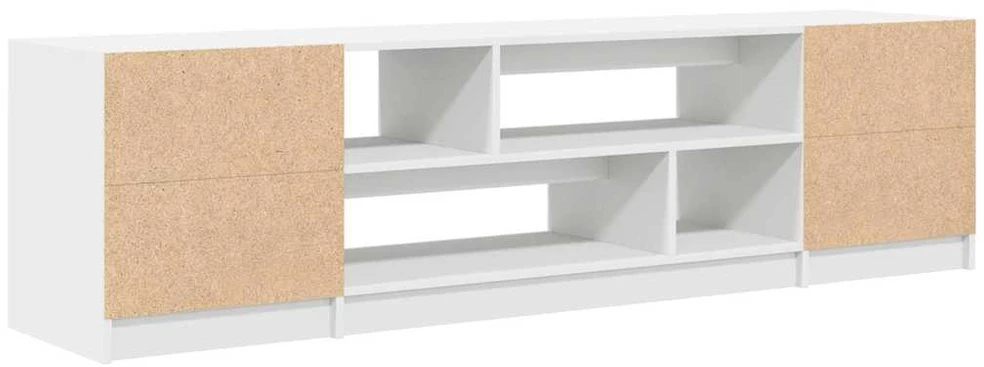 TV staliukas TV spintelė, balta, 188,5x41x50cm, inžinerinė mediena