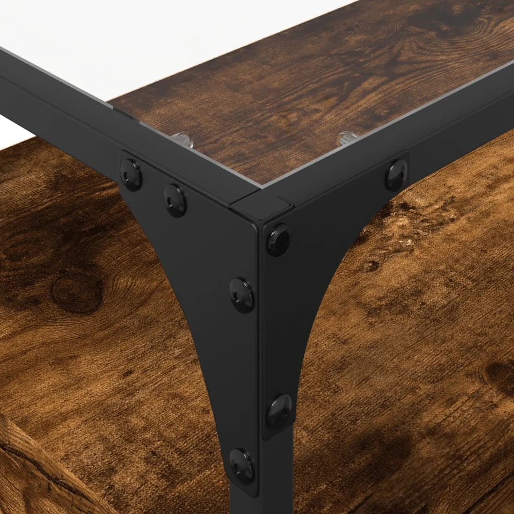 TV staliukas TV spintelė, dūminio ąžuolo, 80x35x51cm, mediena