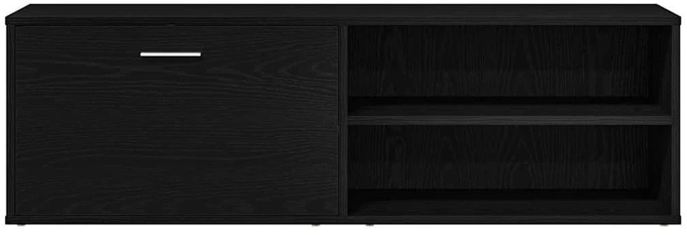 TV staliukas TV spintelė, juodo ąžuolo spalvos, 120x34x37 cm, inžinerinė mediena