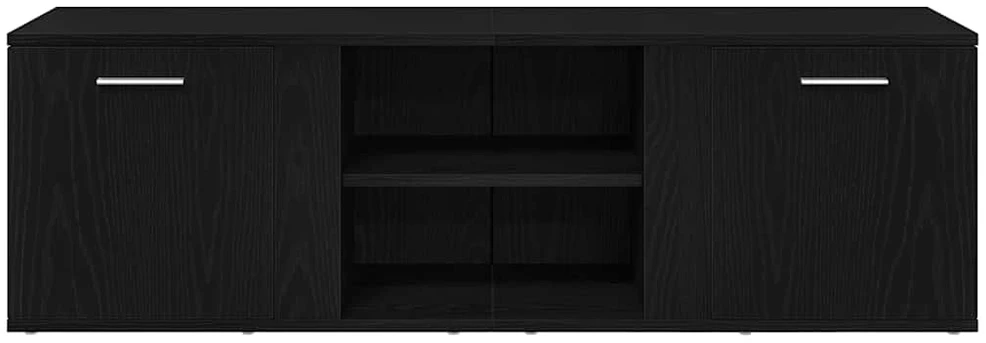 TV staliukas TV spintelė, juodo ąžuolo spalvos, 120x34x37 cm, inžinerinė mediena