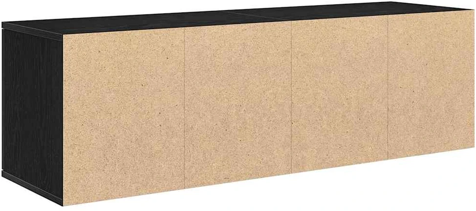 TV staliukas TV spintelė, juodo ąžuolo spalvos, 120x34x37 cm, inžinerinė mediena