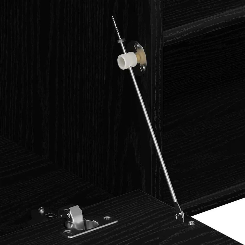 TV staliukas TV spintelė, juodo ąžuolo spalvos, 120x34x37 cm, inžinerinė mediena