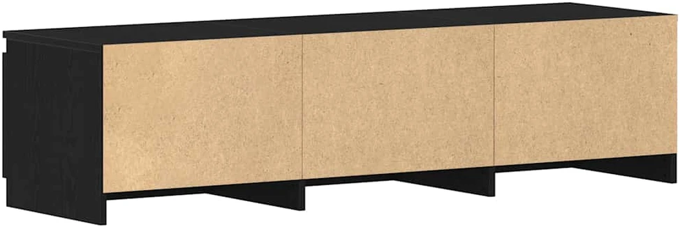 TV staliukas TV spintelė, juodo ąžuolo spalvos, 140x40x36 cm, inžinerinė mediena