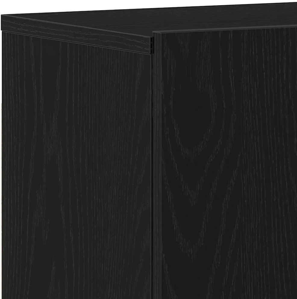 TV spintelė, juodo ąžuolo spalvos, 80x30x41 cm, inžinerinė mediena