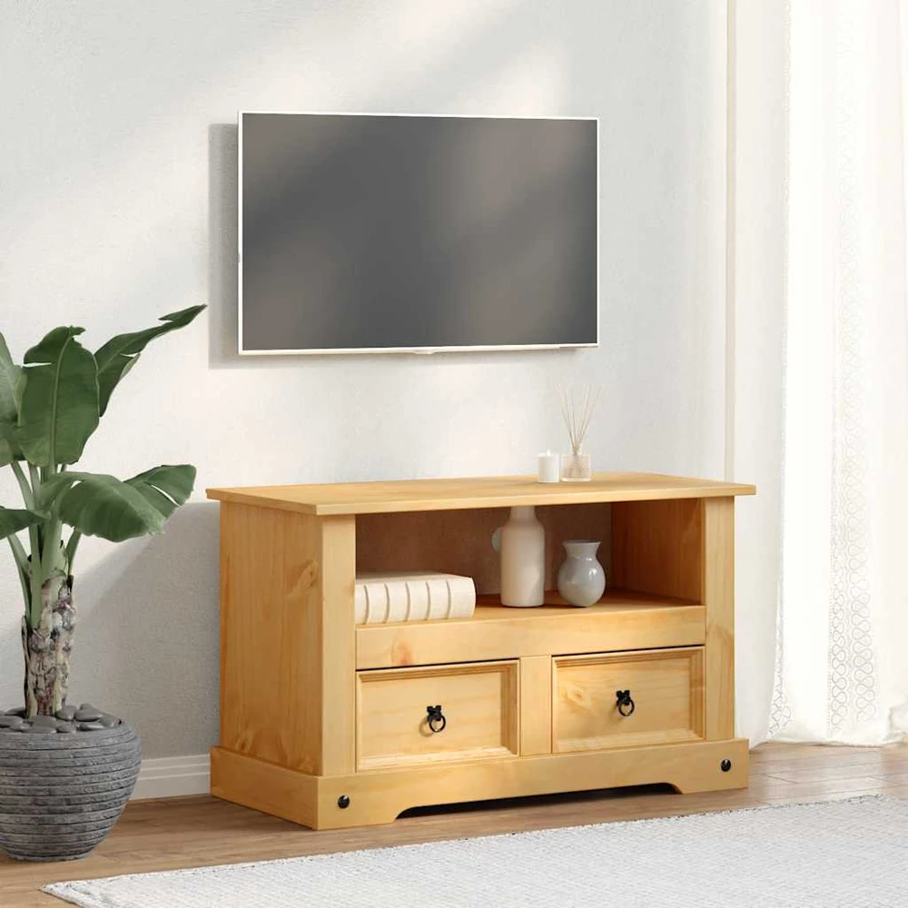 TV staliukas TV spintelė, meksikinė pušis, Corona stilius, 91x43x56 cm