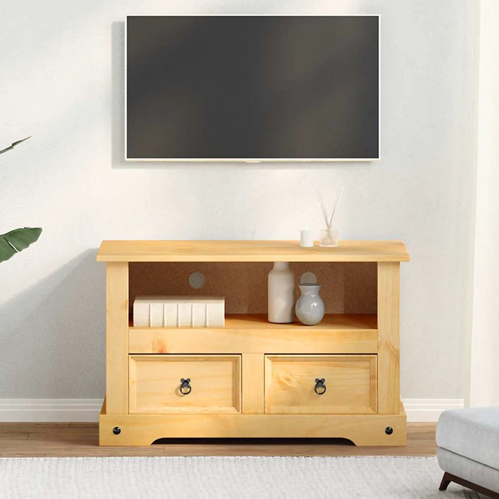 TV staliukas TV spintelė, meksikinė pušis, Corona stilius, 91x43x56 cm
