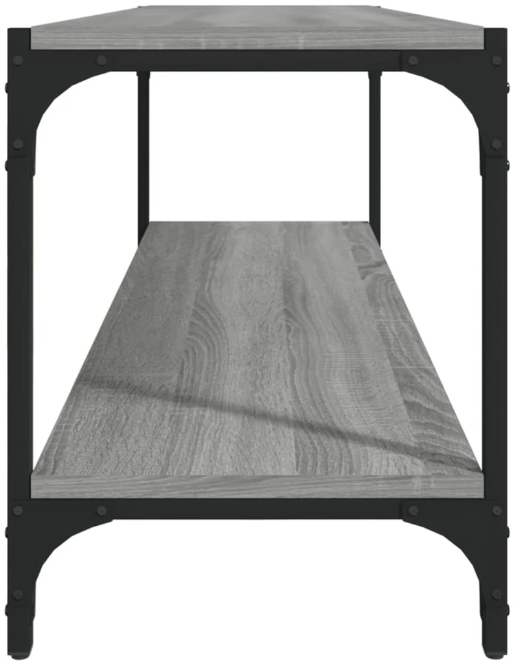 TV staliukas TV spintelė, pilka ąžuolo, 100x33x41cm, mediena ir plienas