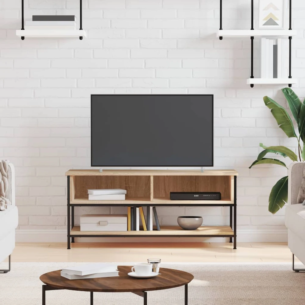 TV staliukas Televizoriaus spintelė, ąžuolo, 100x35x45cm, apdirbta mediena