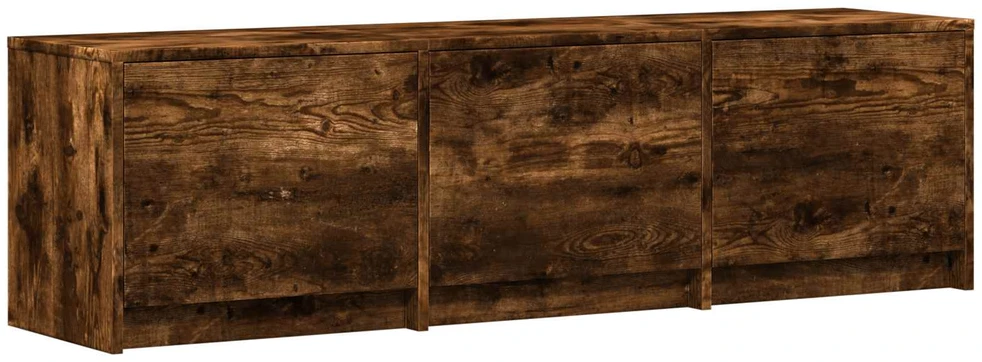 TV staliukas TV spintelė su LED 140 x 34 x 40 cm Rūkytas Ąžuolas