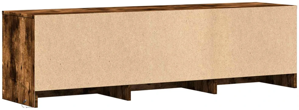 TV staliukas TV spintelė su LED 140 x 34 x 40 cm Rūkytas Ąžuolas