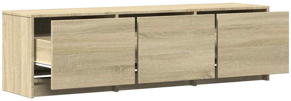 TV staliukas TV spintelė su LED 140 x 34 x 40 cm Sonoma ąžuolas