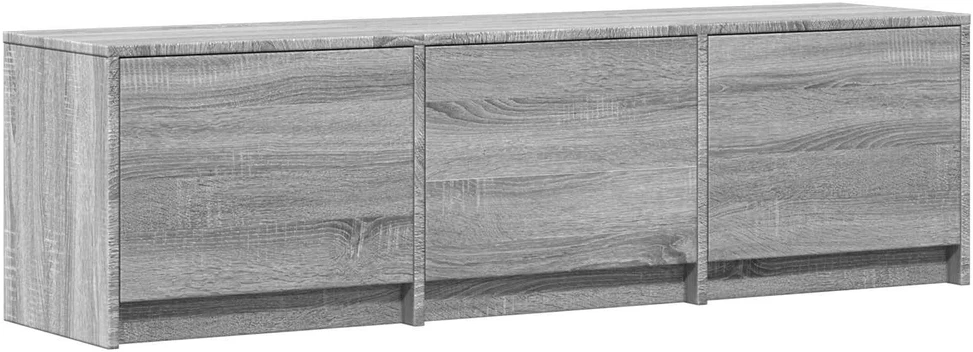 TV staliukas TV spintelė su LED 140x34x40 cm Pilka Sonoma Dirbtinė mediena