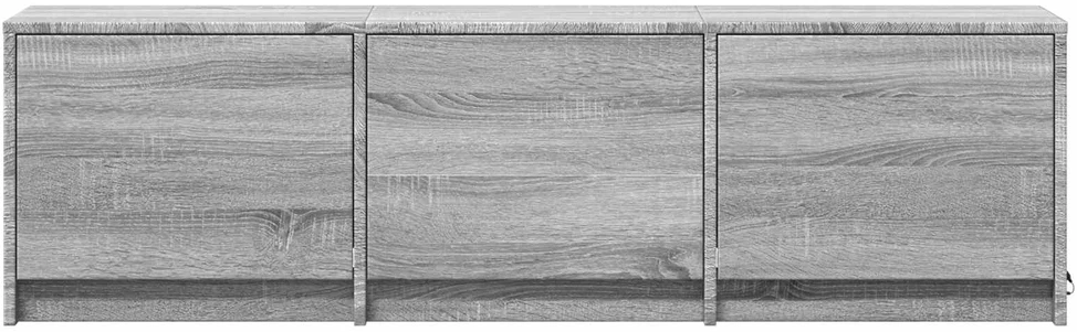 TV staliukas TV spintelė su LED 140x34x40 cm Pilka Sonoma Dirbtinė mediena