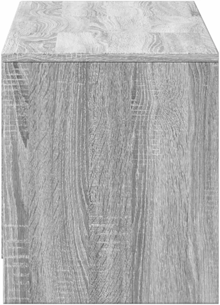 TV staliukas TV spintelė su LED 140x34x40 cm Pilka Sonoma Dirbtinė mediena