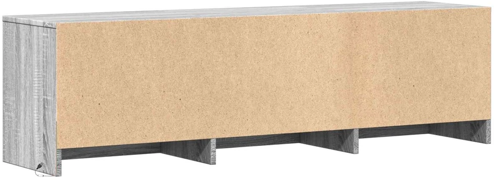TV staliukas TV spintelė su LED 140x34x40 cm Pilka Sonoma Dirbtinė mediena