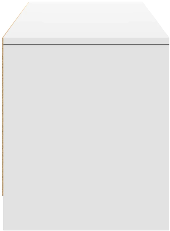 TV staliukas TV spintelė su LED 165 x 34 x 40 cm Baltas Dirbtinė mediena