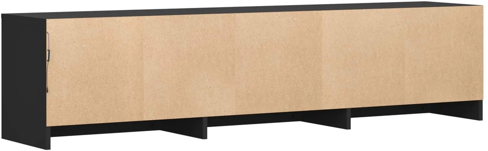 TV staliukas TV spintelė su LED 165 x 34 x 40 cm Juodas Dirbtinė mediena