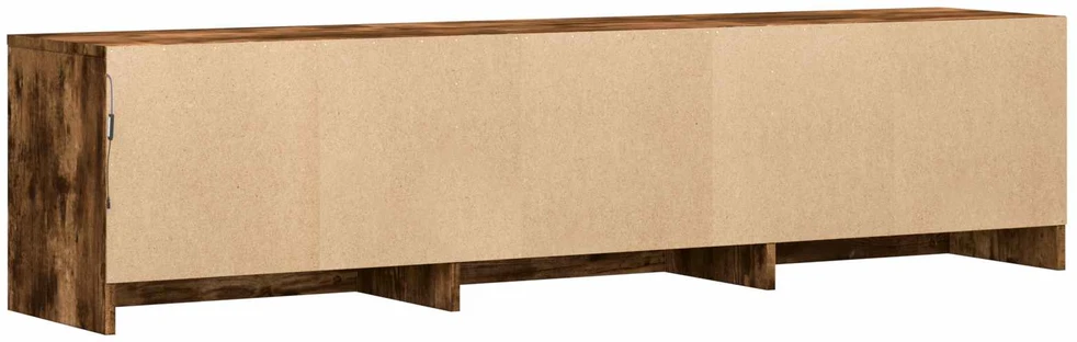 TV staliukas TV spintelė su LED 165 x 34 x 40 cm Rūkytas Ąžuolas