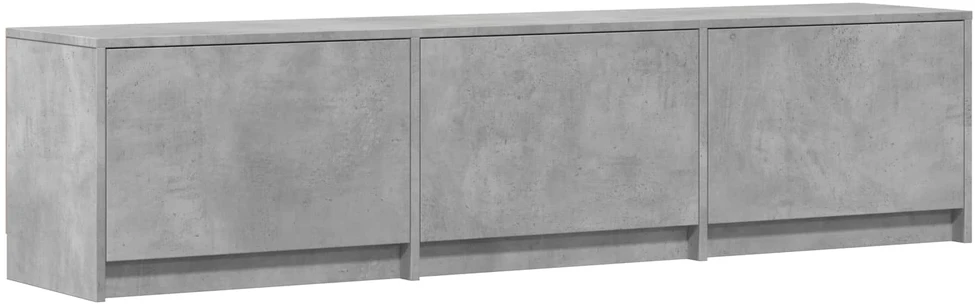 TV staliukas TV spintelė su LED 165x34x40 cm Betono Pilka Dirbtinė mediena