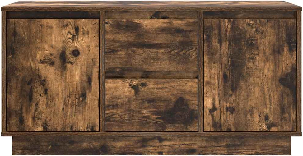 TV staliukas TV spintelė su LED apšvietimu, dūminio ąžuolo, 100x41x50 cm