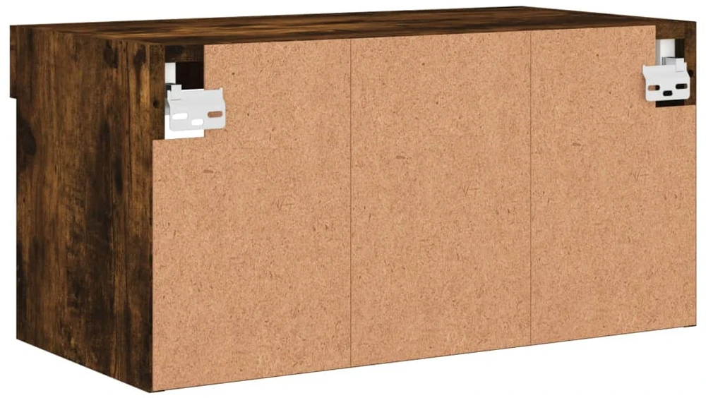 TV staliukas TV spintelė su LED lemputėmis, dūminio ąžuolo, 60x30x30cm