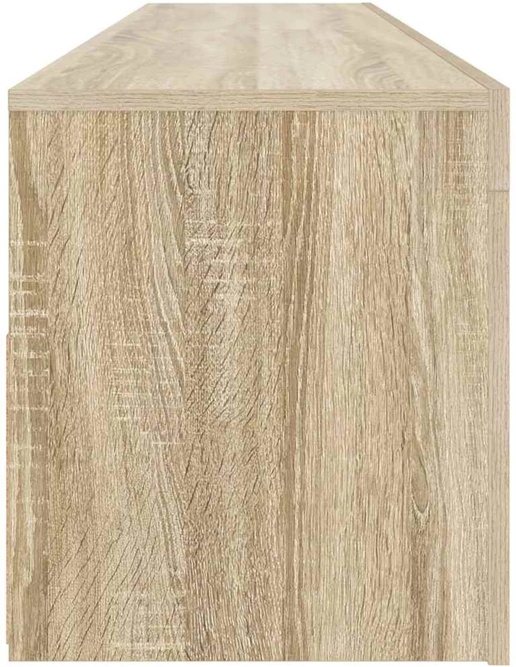 TV staliukas TV spintelė su LED, sonoma ąžuolo, 120x35x40 cm