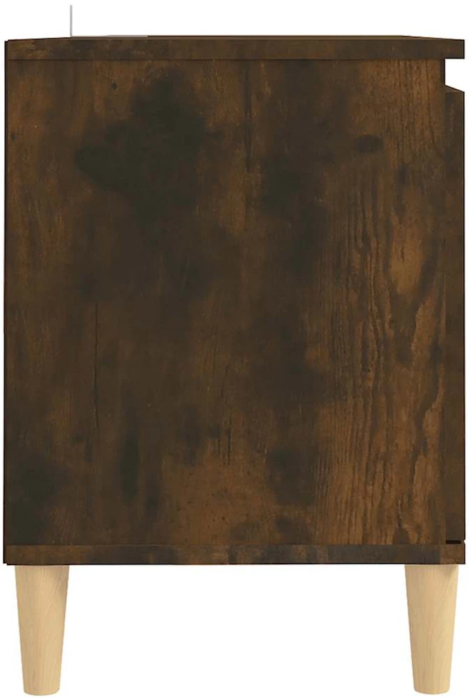 TV staliukas TV spintelė su medinėmis kojelėmis, ąžuolo, 103,5x35x50cm