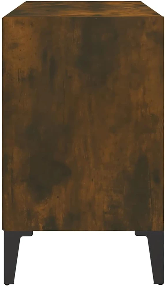 TV staliukas TV spintelė su metalinėmis kojelėmis, ąžuolo, 69,5x30x50cm