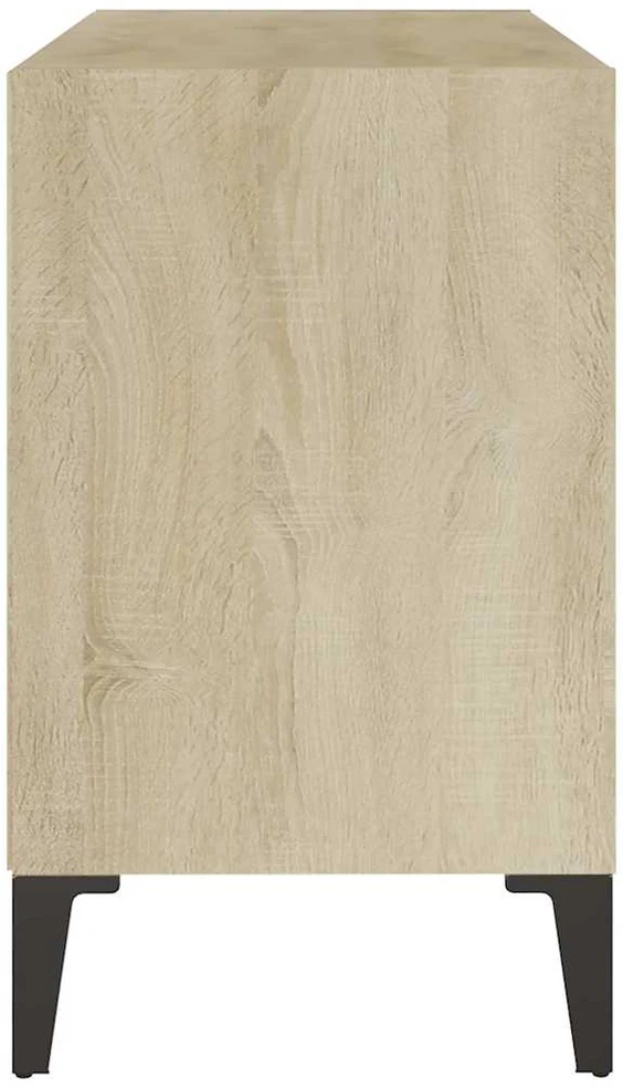 TV spintelė su metalinėmis kojelėmis, ąžuolo, 69,5x30x50cm