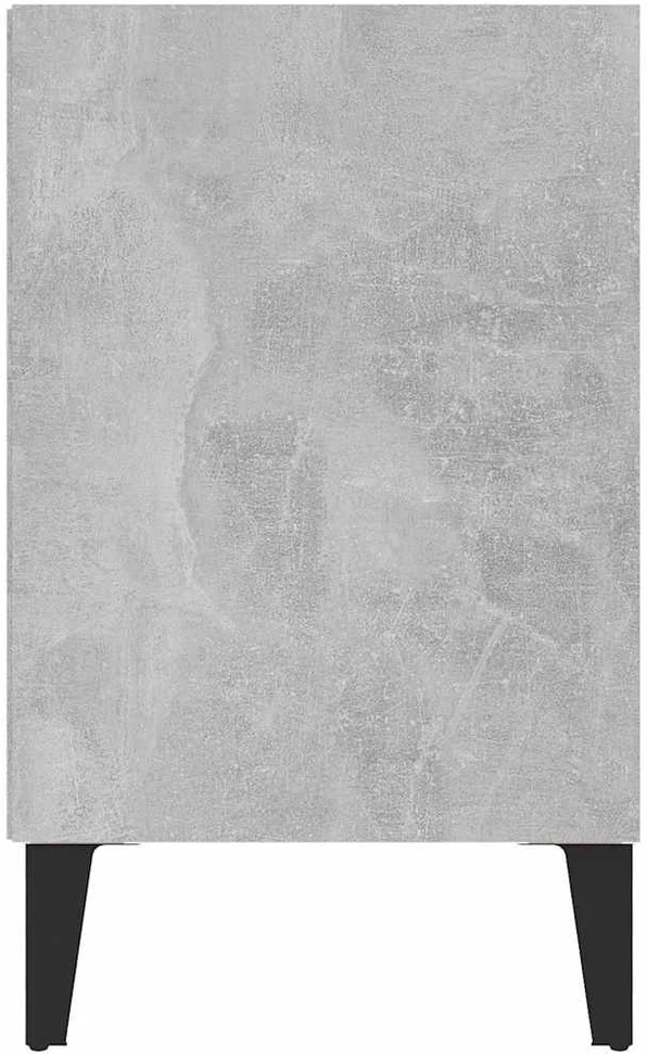 TV staliukas TV spintelė su metalinėmis kojelėmis, pilka, 103,5x30x50cm