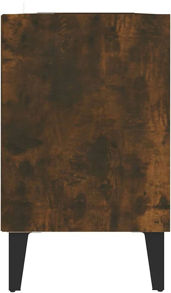 TV staliukas TV spintelė su metalinėmis kojomis, dūminė, 103,5x30x50cm