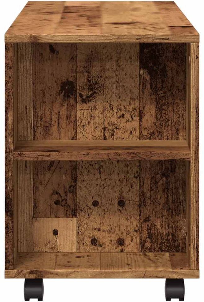 TV staliukas TV spintelė su ratukais, medienos, 102x34,5x43cm, mediena