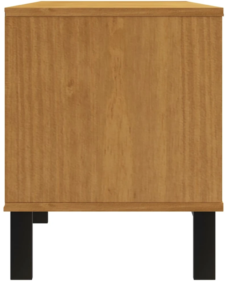 TV staliukas TV spintelė su stiklinėmis durelėmis FLAM, 158x40x50cm, pušis