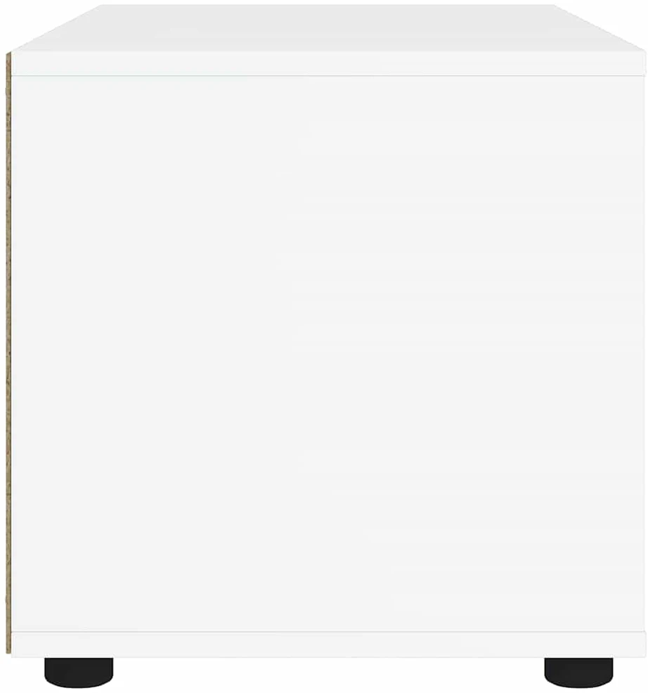 TV staliukas TV spintelė VISNES, balta, 100x40x38 cm, inžinerinė mediena