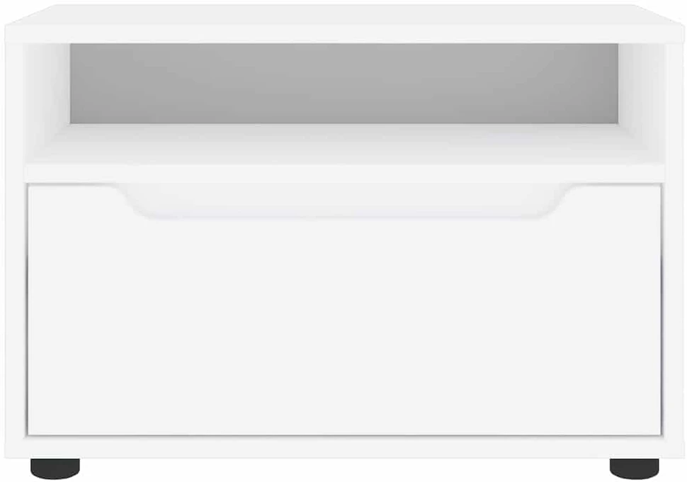 TV staliukas TV spintelė VISNES, balta, 60x40x38 cm, inžinerinė mediena