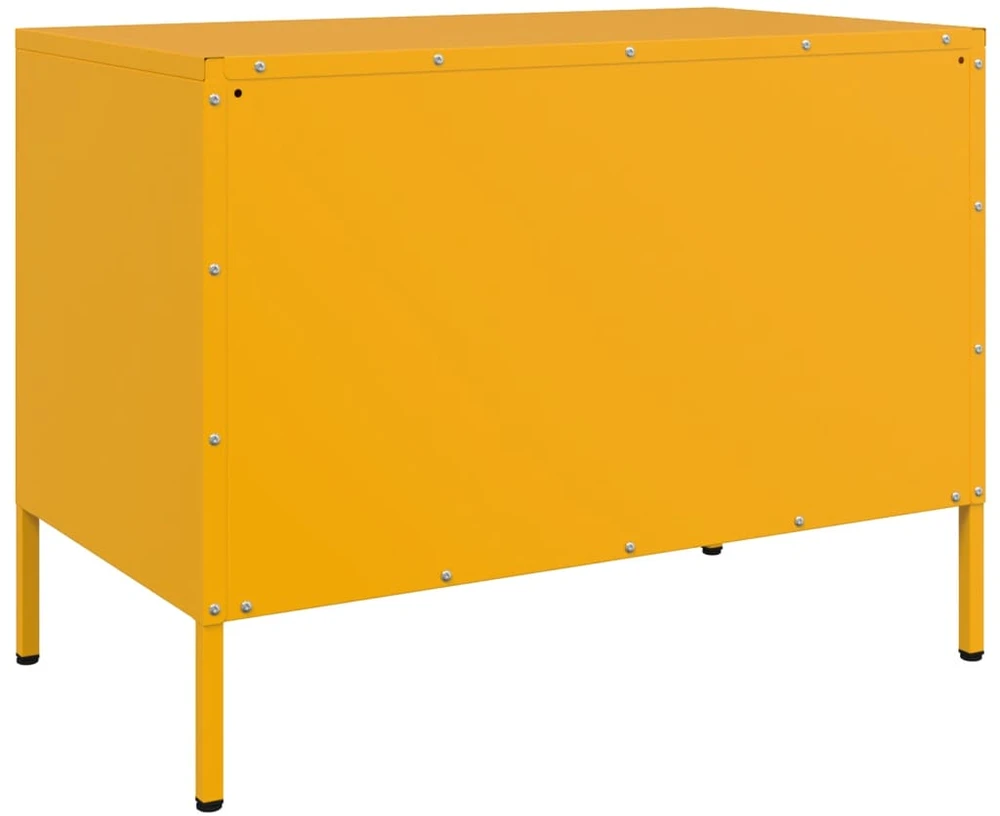 TV staliukas TV spintelės, 2vnt., garstyčių, 68x39x50,5cm, plienas