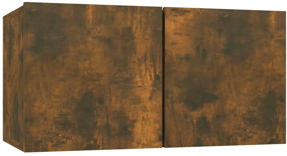 TV staliukas TV spintelės, 4vnt., dūminio ąžuolo, 60x30x30cm, mediena