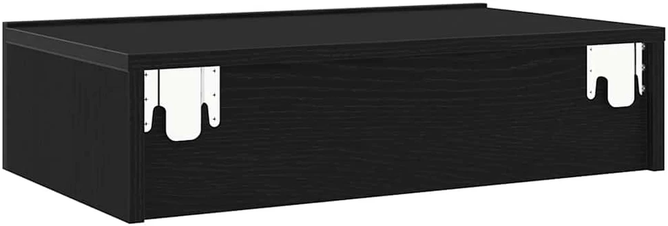 TV staliukas TV spintelės su LED lemputėmis, 2 vnt., juodo ąžuolo spalvos, 60x35x15,5 cm