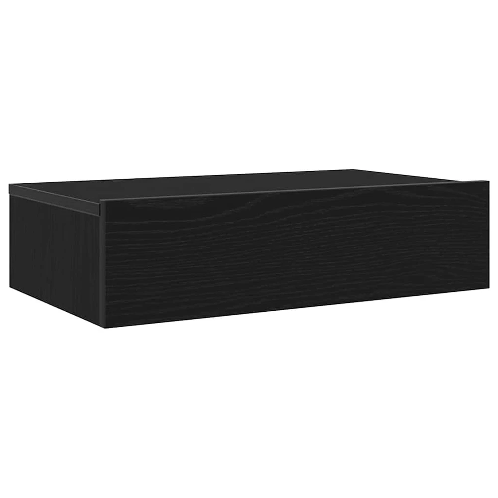 TV staliukas TV spintelės su LED lemputėmis, 2 vnt., juodo ąžuolo spalvos, 60x35x15,5 cm