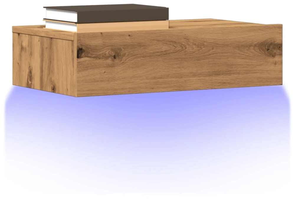 TV staliukas TV spintelės su LED lemputėmis, 2vnt., artisano, 60x35x15,5cm