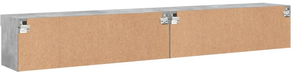 TV staliukas TV spintelės su LED lemputėmis, 2vnt., betono, 100x30x30cm