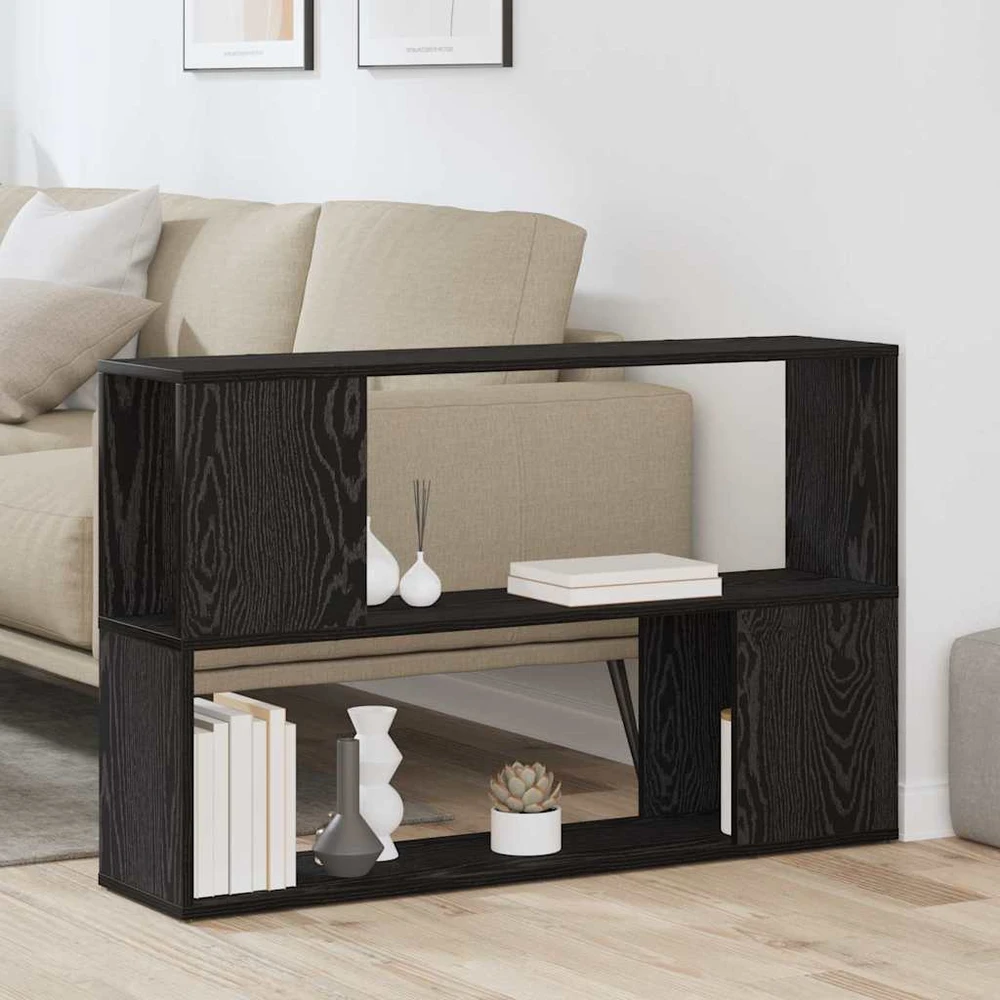 TV staliukas TV spintelių komplektas 100 x 24 x 63 cm Juoda Apdirbta mediena