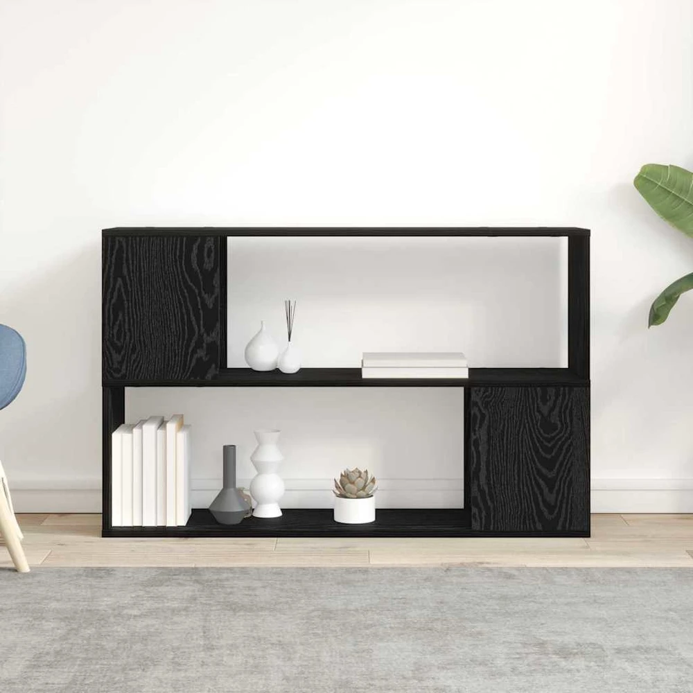 TV staliukas TV spintelių komplektas 100 x 24 x 63 cm Juoda Apdirbta mediena