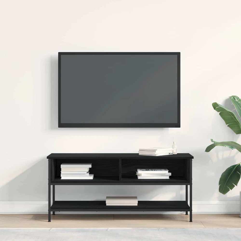 TV staliukas TV spintelių komplektas 100 x 35 x 45 cm Juodas ąžuolas