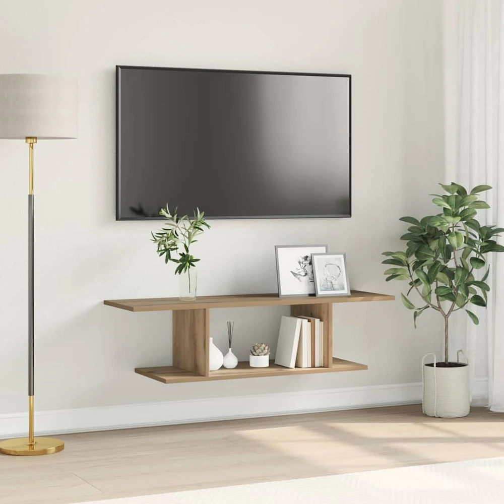 TV staliukas TV spintelių komplektas 103 x 30 x 26,5 cm Ruda