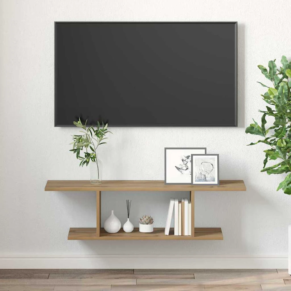 TV staliukas TV spintelių komplektas 103 x 30 x 26,5 cm Ruda