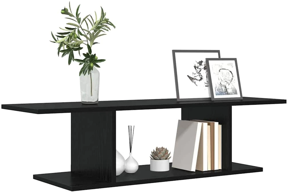 TV staliukas TV spintelių komplektas 103 x 30 x 26,5 cm Juoda