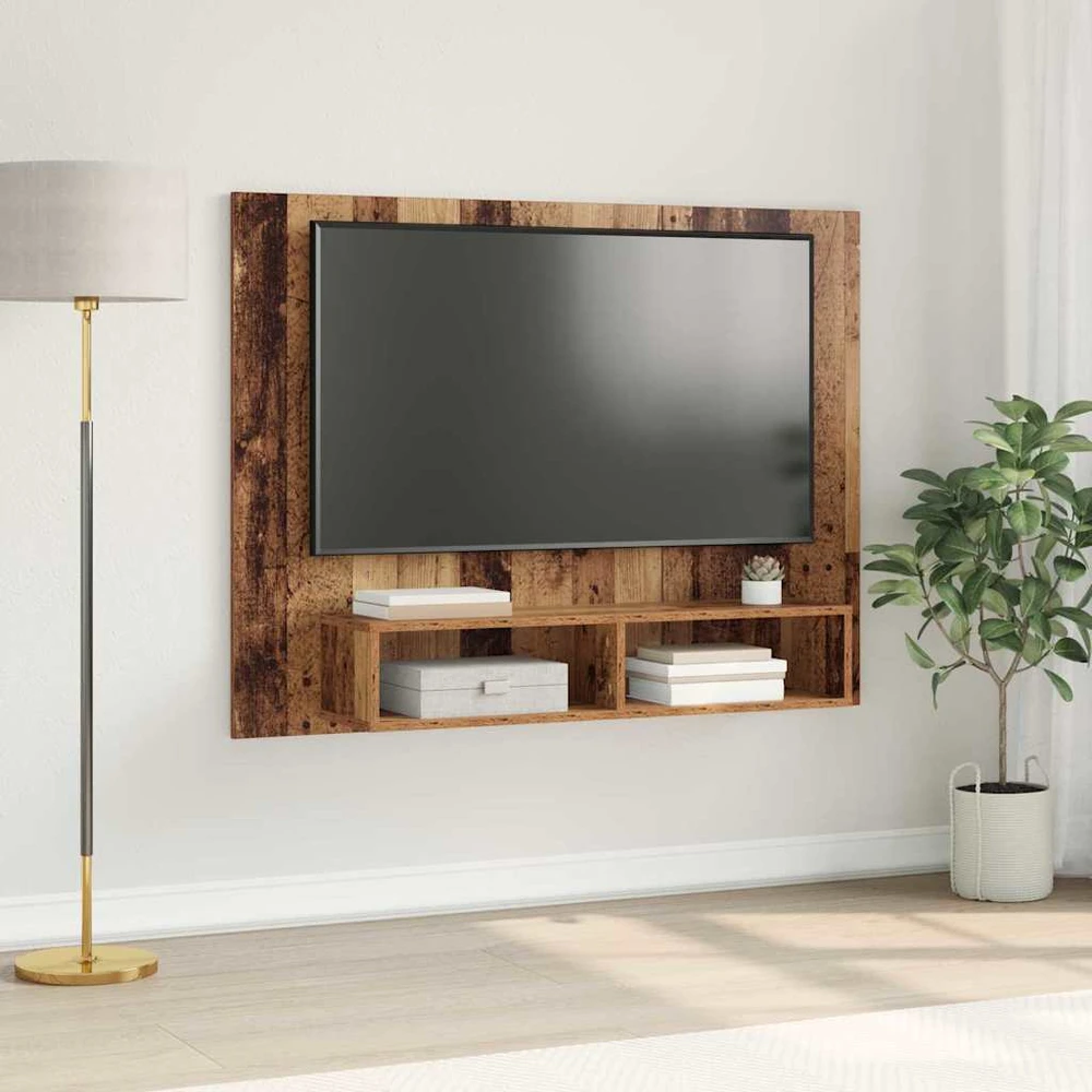 TV staliukas TV spintelių komplektas 120 x 23,5 x 90 cm Senovinis medis