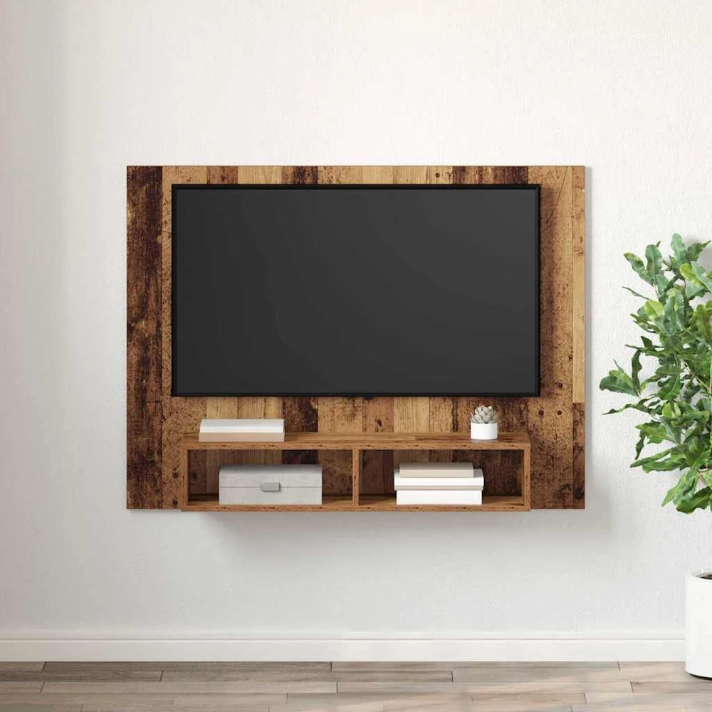 TV staliukas TV spintelių komplektas 120 x 23,5 x 90 cm Senovinis medis